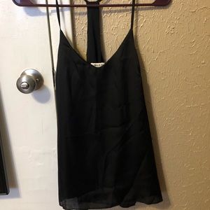 Black Flowy Tank